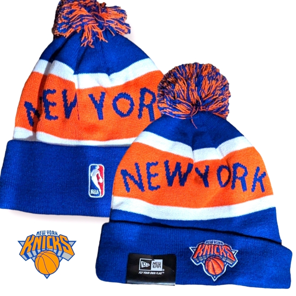 New Era Pom Beanie, New York Knicks, New!